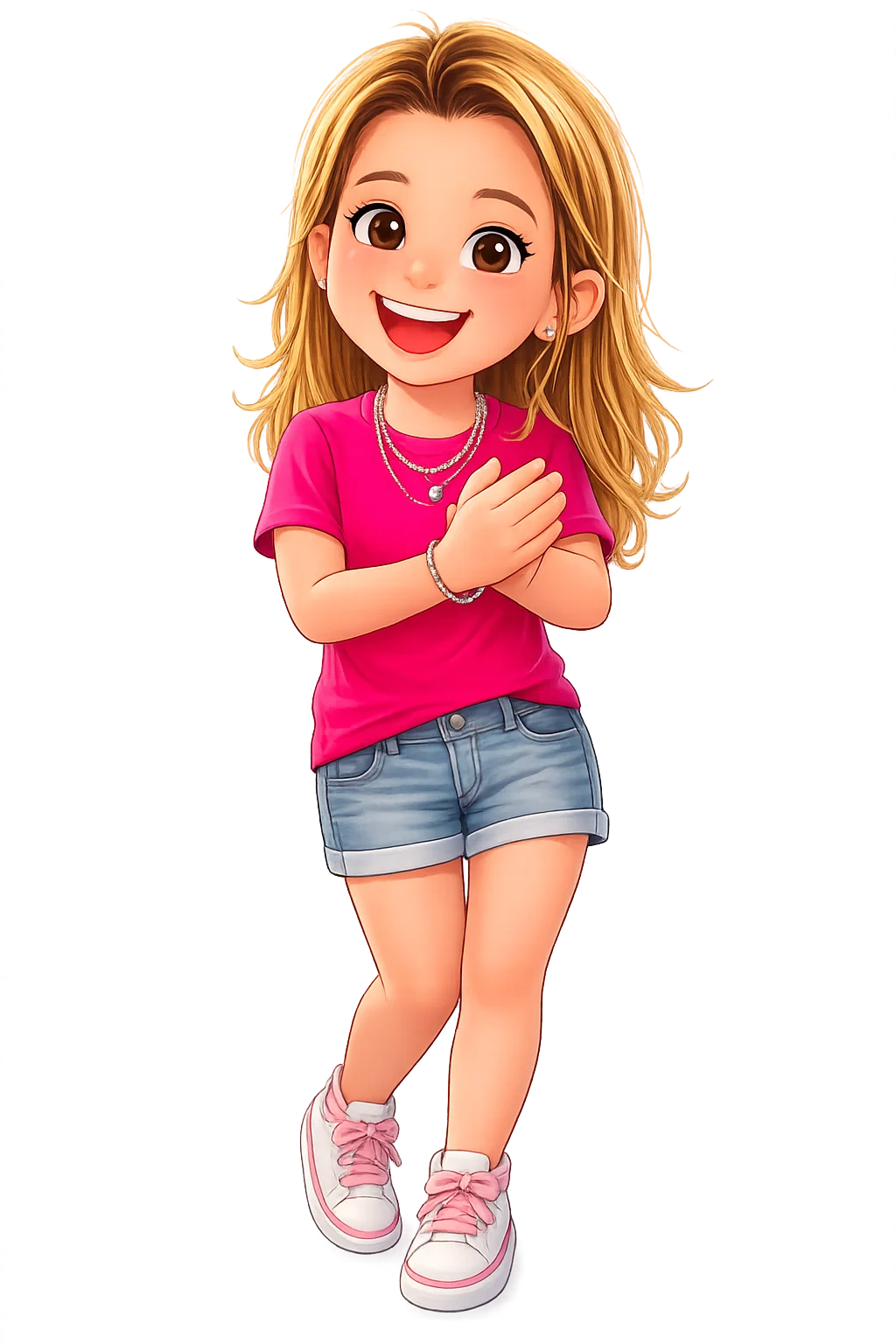 Personagem 3D inspirado na identidade visual da Carol